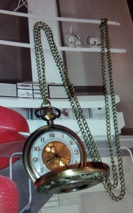 красиві та оригінальні
годинник кишеньковий, з ланцюжком

опис:
- нові
- ме. . фото 3