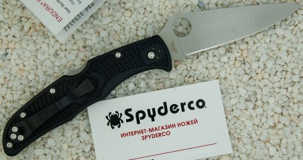 Нож Spyderco Endura Black FRN, Flat Graund
Артикул: C10FPBK Нож Spyderco Endura . . фото 5