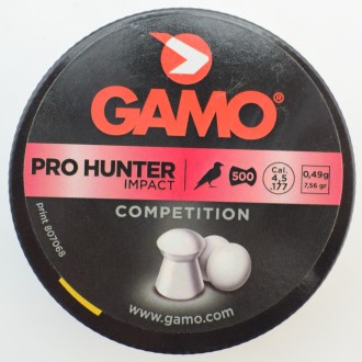 Пули GAMO Pro-Hunter 500 шт. кал. 4.5 мм, 0.49 гр.
Пневматические охотничьи ката. . фото 4