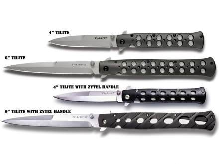 Нож Cold Steel Ti-Lite 6", сталь - S35VN, рукоятка - алюминий, обычная режущая к. . фото 3