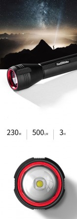 Фонарь ручной Naturehike NH20ZM010 Black
Фонарь ручной Tactical 5W IPX4 2600mAh . . фото 5