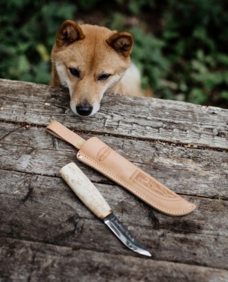 Финский нож MARTTIINI Carving knife Arctic углеродистая сталь/карельская береза*. . фото 3