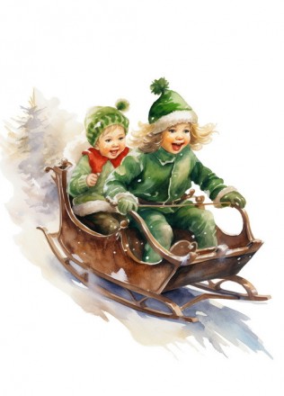 Зелені різдвяні листівки від ілюстратора FubsyFox Digital. В посткроссерському с. . фото 3
