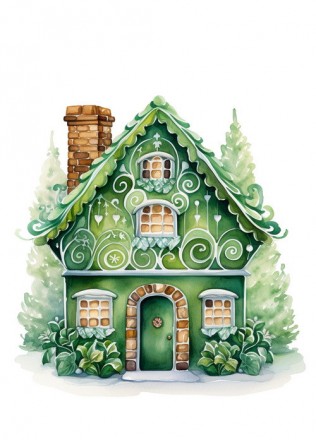 Зелені різдвяні листівки від ілюстратора FubsyFox Digital. В посткроссерському с. . фото 8
