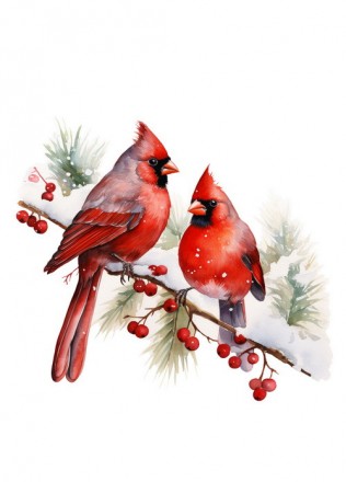 Червоні різдвяні листівки від ілюстратора FubsyFox Digital. В посткроссерському . . фото 10