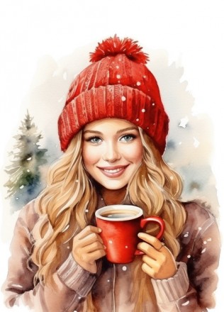Червоні різдвяні листівки від ілюстратора FubsyFox Digital. В посткроссерському . . фото 2