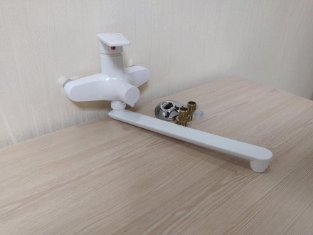 Змішувач для ванни з довгим виливом із термопластичного пластику SW Oscar 006 eu. . фото 2