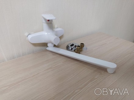 Змішувач для ванни з довгим виливом із термопластичного пластику SW Oscar 006 eu. . фото 1