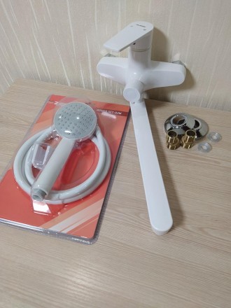 Змішувач для ванни та душу з довгим виливом із термопластичного пластику SW Osca. . фото 6
