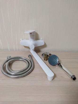 Змішувач для ванни та душу з довгим виливом із термопластичного пластику SW Osca. . фото 7