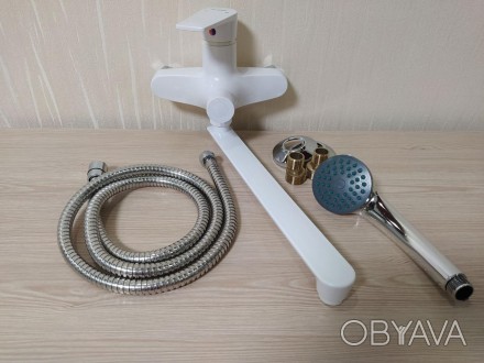Змішувач для ванни та душу з довгим виливом із термопластичного пластику SW Osca. . фото 1