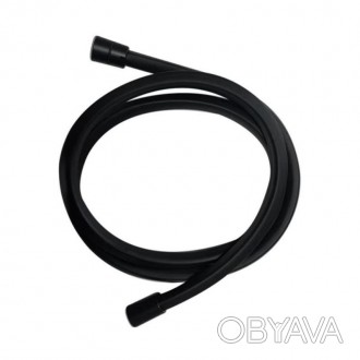 Шланг для ручного душа Qtap Hadice 1600 мм прямоугольный QTHADPVCSQ160B Black Ma. . фото 1