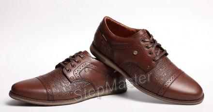 Туфли броги кожаные Kristan Impression Brown
 
Выполнены из прочных материалов, . . фото 6