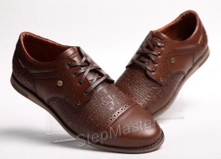 Туфли броги кожаные Kristan Impression Brown
 
Выполнены из прочных материалов, . . фото 7