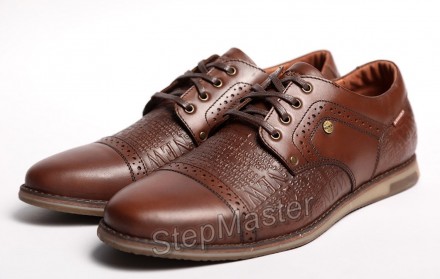 Туфли броги кожаные Kristan Impression Brown
 
Выполнены из прочных материалов, . . фото 4