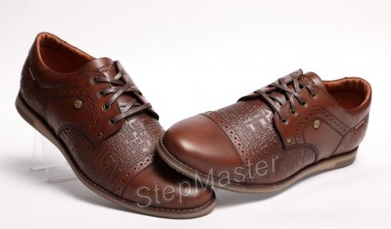 Туфли броги кожаные Kristan Impression Brown
 
Выполнены из прочных материалов, . . фото 9