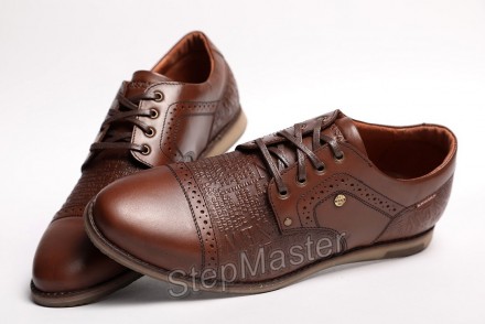 Туфли броги кожаные Kristan Impression Brown
 
Выполнены из прочных материалов, . . фото 3