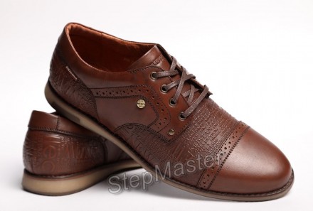Туфли броги кожаные Kristan Impression Brown
 
Выполнены из прочных материалов, . . фото 8