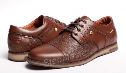 Туфли броги кожаные Kristan Impression Brown
 
Выполнены из прочных материалов, . . фото 5