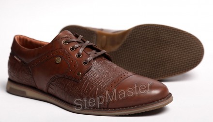 Туфли броги кожаные Kristan Impression Brown
 
Выполнены из прочных материалов, . . фото 10