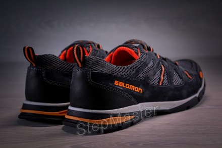 Кросівки шкіряні Salomon Ultra Track
 
Виконані з натурального нубуку темно-сіро. . фото 6