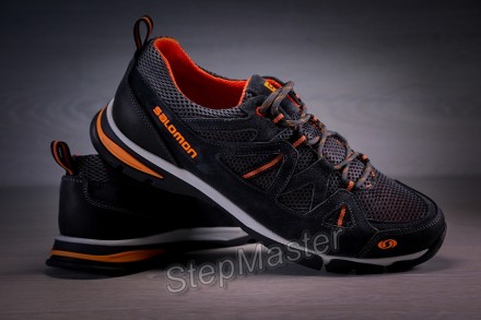 Кросівки шкіряні Salomon Ultra Track
 
Виконані з натурального нубуку темно-сіро. . фото 10