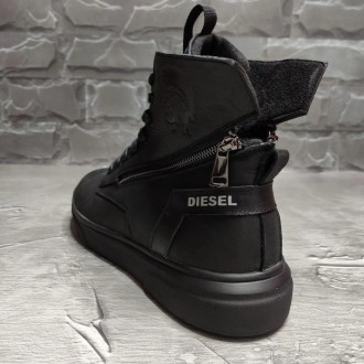 Кросівки черевики шкіряні зимові 
 
 
Diesel Black Wing
 
Ультрасучасний дизайн,. . фото 4