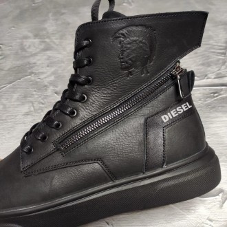 Кросівки черевики шкіряні зимові 
 
 
Diesel Black Wing
 
Ультрасучасний дизайн,. . фото 5