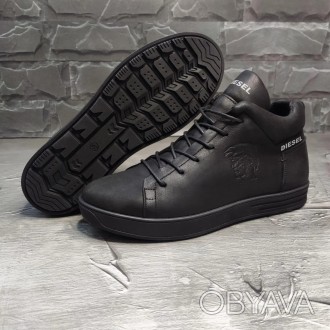 
Кроссовки ботинки кожаные зимние 
Diesel Pirate Black
 
Ультрасовременный дизай. . фото 1