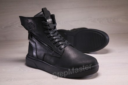 Кроссовки ботинки кожаные зимние 
 
 
Diesel Black Wing
 
Ультрасовременный диза. . фото 9