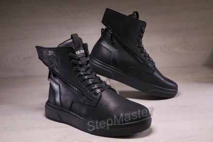 Кроссовки ботинки кожаные зимние 
 
 
Diesel Black Wing
 
Ультрасовременный диза. . фото 5