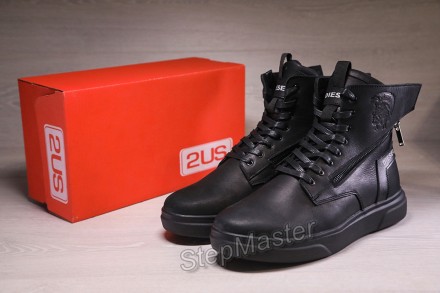 Кроссовки ботинки кожаные зимние 
 
 
Diesel Black Wing
 
Ультрасовременный диза. . фото 8
