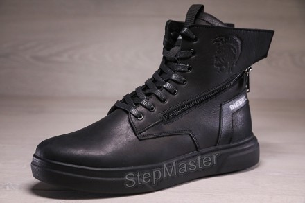 Кроссовки ботинки кожаные зимние 
 
 
Diesel Black Wing
 
Ультрасовременный диза. . фото 12
