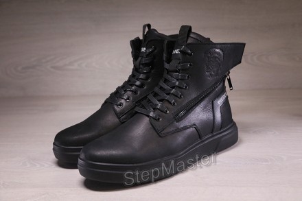 Кроссовки ботинки кожаные зимние 
 
 
Diesel Black Wing
 
Ультрасовременный диза. . фото 6