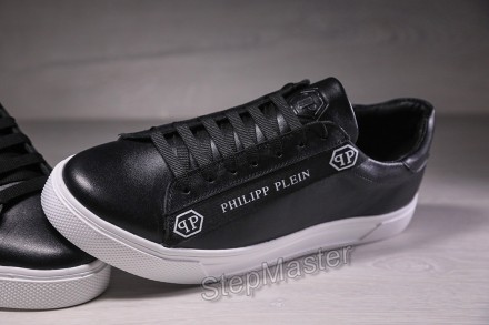 Кросівки шкіряні кеди Philipp Plein Stripe
Виконані з міцних матеріалів, стильні. . фото 14