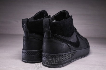 
Зимові шкіряні кросівки на хутрі Nike Air Force Grey Sole
Міцний верх із натура. . фото 8