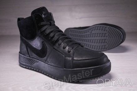 
Зимові шкіряні кросівки на хутрі Nike Air Force Grey Sole
Міцний верх із натура. . фото 1