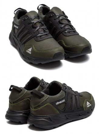 Кросівки чоловічі шкіряні Adidas Climacool Olive-Black
Виконані з міцних матеріа. . фото 8