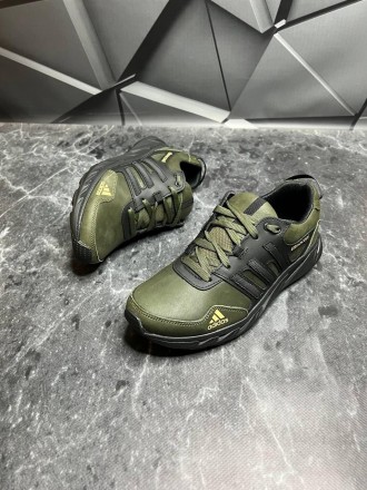 Кросівки чоловічі шкіряні Adidas Climacool Olive-Black
Виконані з міцних матеріа. . фото 3