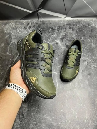 Кросівки чоловічі шкіряні Adidas Climacool Olive-Black
Виконані з міцних матеріа. . фото 2