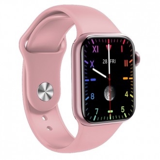 Apl Watch Series 6 M16 PLUS, 44 mm Aluminium, голосовий виклик, pink. . фото 2