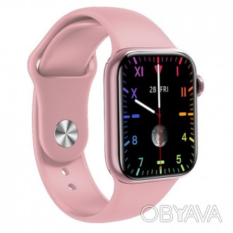 Apl Watch Series 6 M16 PLUS, 44 mm Aluminium, голосовий виклик, pink. . фото 1