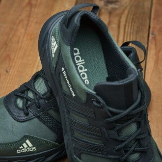 Кроссовки мужские кожаные Adidas Climacool Olive-Black
Выполнены из прочных мате. . фото 8