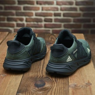 Кроссовки мужские кожаные Adidas Climacool Olive-Black
Выполнены из прочных мате. . фото 9