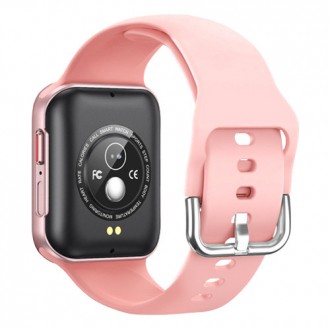 Smart Watch T68, температура тіла, голосовий виклик, pink. . фото 4