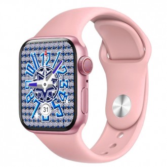 Smart Watch NB-PLUS, бездротова зарядка, pink. . фото 2