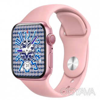 Smart Watch NB-PLUS, бездротова зарядка, pink. . фото 1
