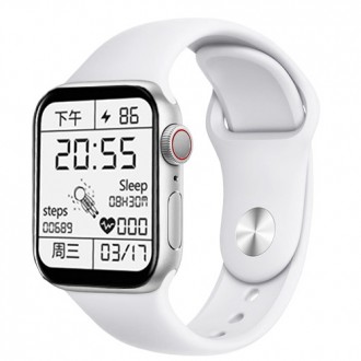 Smart Watch Series 6 Z32 PRO, 44mm Aluminium, 2 ремешка, red/white. . фото 2