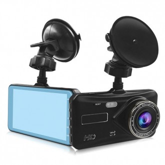 Автомобильный видеорегистратор T672, LCD 4", TOUCH SCREEN, 2 камеры, 1080P Full . . фото 6