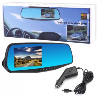 Автомобильный видеорегистратор-зеркало L-9001, LCD 3.5'', 1080P Full HD. . фото 7